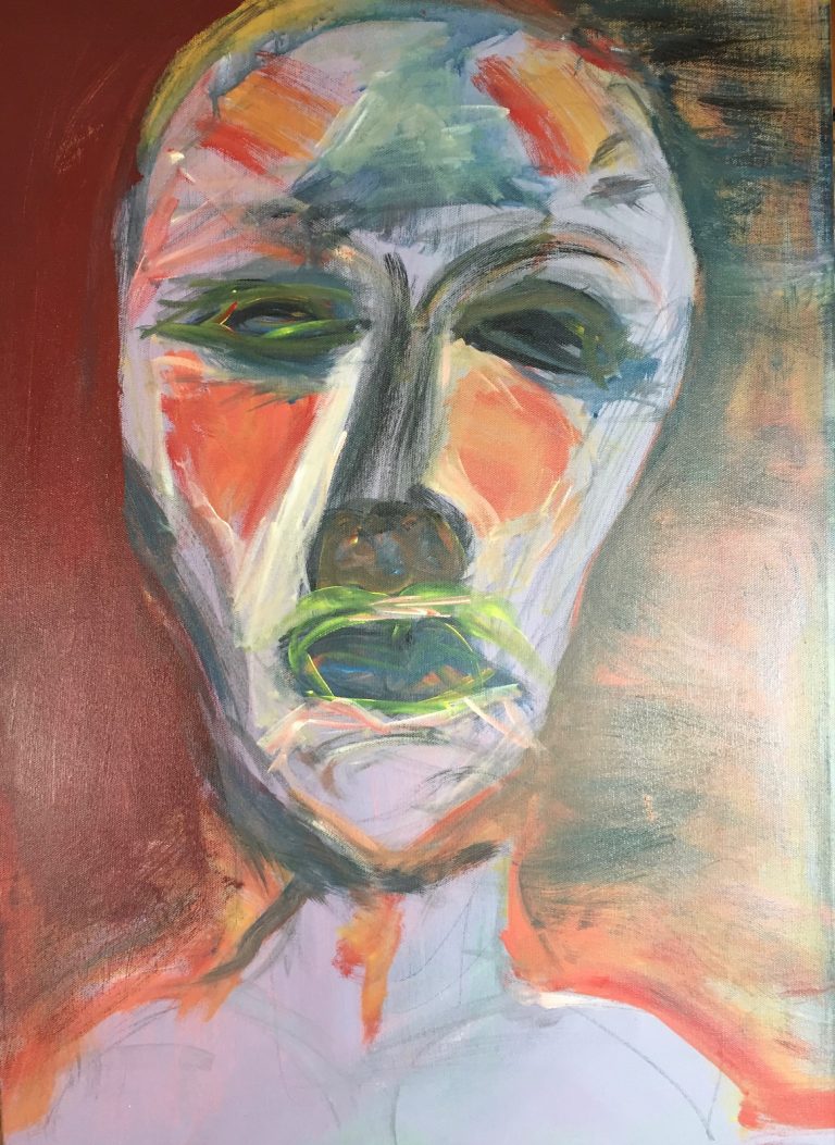 You made me human er en serie kunsttrykk laget av samme maleri frem mot ferdig maleri.