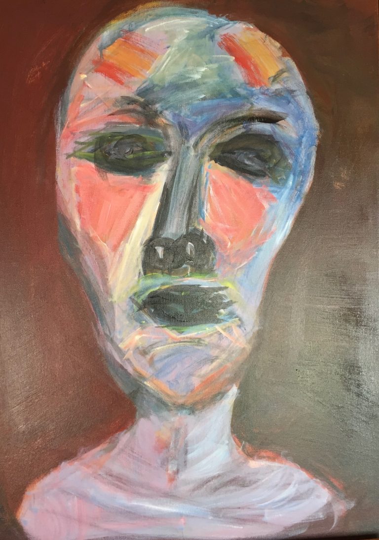 You made me human er en serie kunsttrykk laget av samme maleri frem mot ferdig maleri.