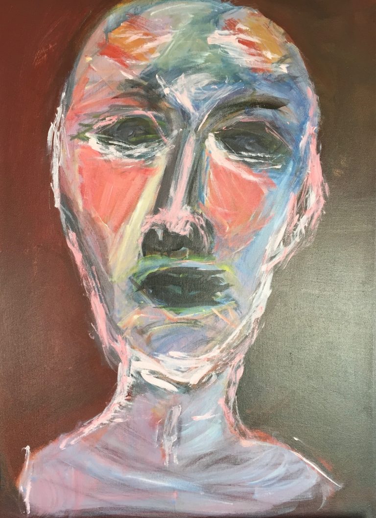 You made me human er en serie kunsttrykk laget av samme maleri frem mot ferdig maleri.