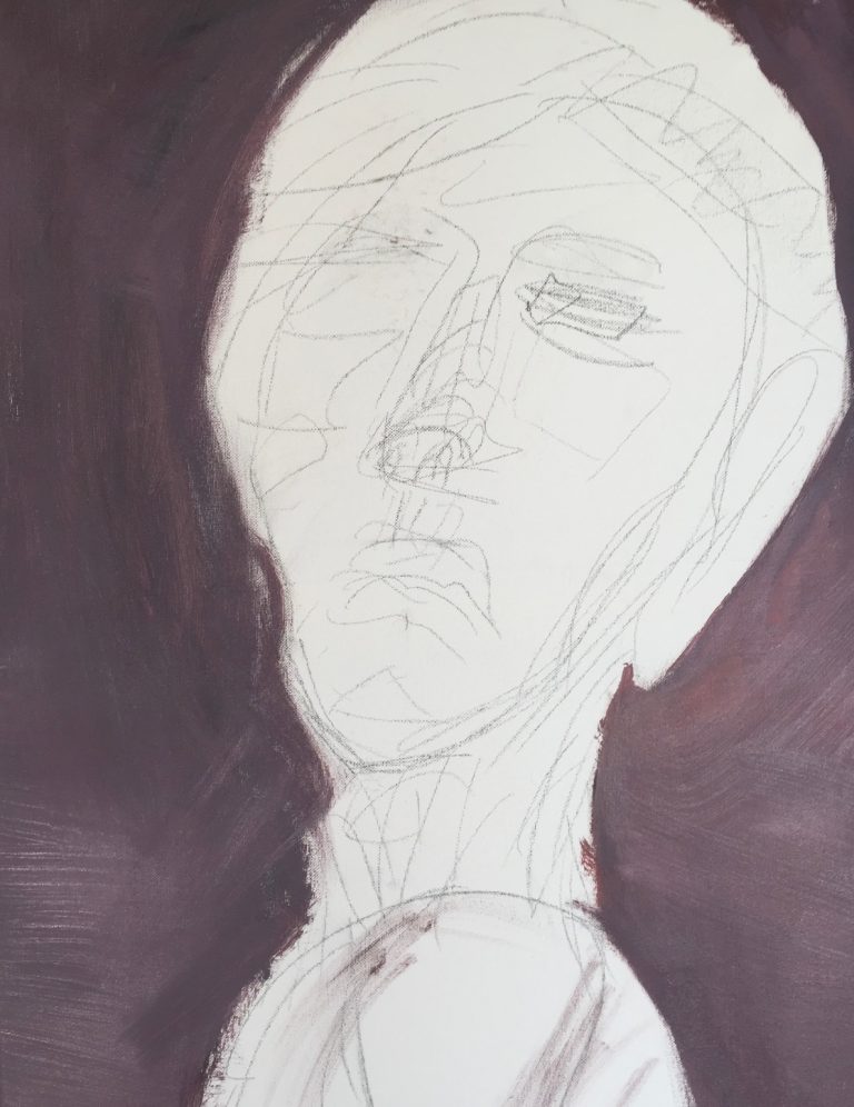 You made me human er en serie kunsttrykk laget av samme maleri frem mot ferdig maleri.